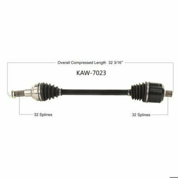 Wide Open OE Replacement CV Axle for KAW REAR L/R TERYX KRX 1000 20 KAW-7023